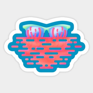 Sunrise Sunglasses Sticker